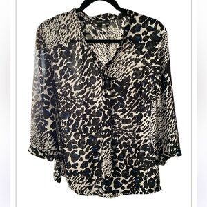 43) Alfani Stylish Black and Blue Women's Top